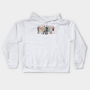 Minimal Archer Cast Kids Hoodie